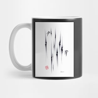 Dreamland - sumie ink brush zen bamboo painting by Rebecca Rees Mug